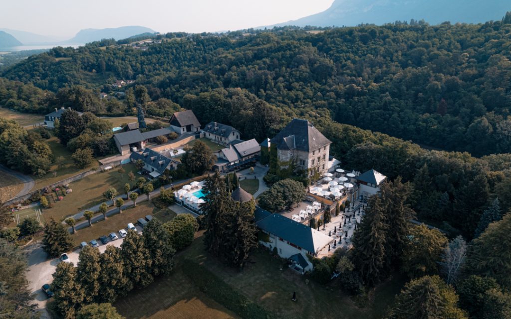 château de Candie vue par drone
