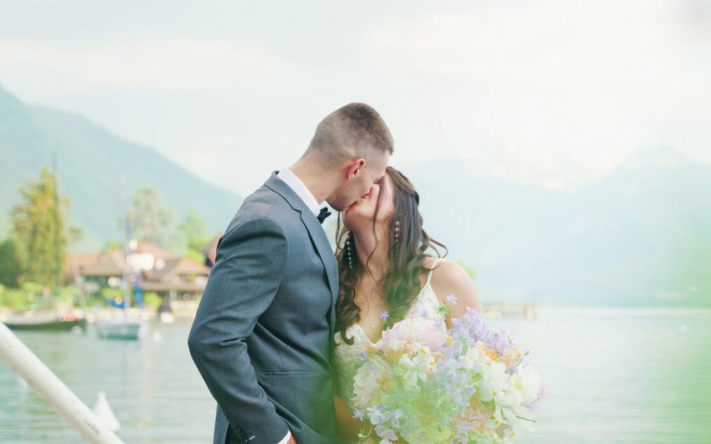 mariage inspiration de jade et thibault à Talloires au bord du lac d'Annecy
